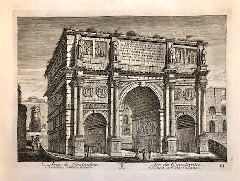 Parboni Achille (1783-1841) Arco di Costantino 1830 ca. Roma